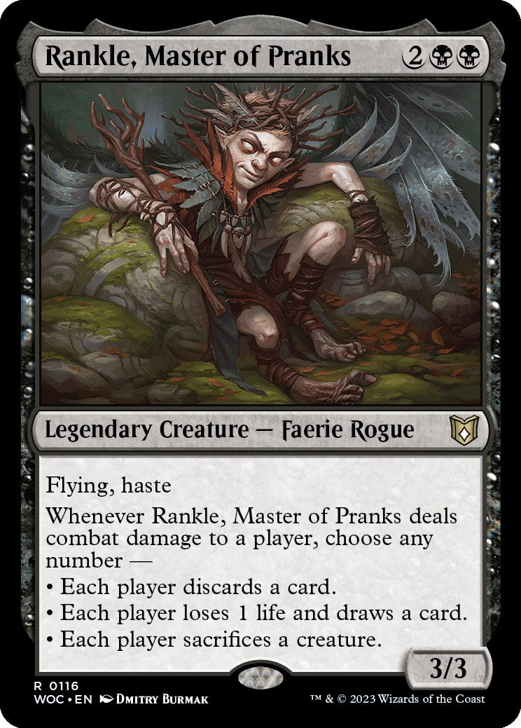 Rankle, Master of Pranks [Wilds of Eldraine Commander] | Cards and Coasters CA