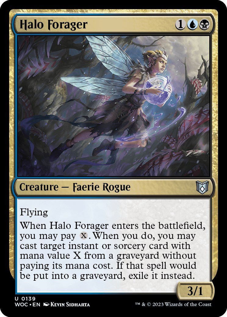 Halo Forager [Wilds of Eldraine Commander] | Cards and Coasters CA