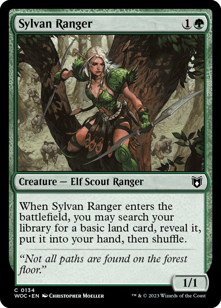 Sylvan Ranger [Wilds of Eldraine Commander] | Cards and Coasters CA