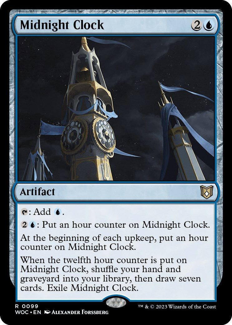 Midnight Clock [Wilds of Eldraine Commander] | Cards and Coasters CA