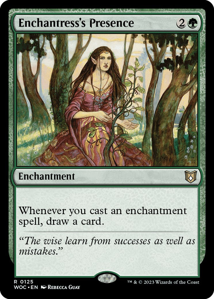 Enchantress's Presence [Wilds of Eldraine Commander] | Cards and Coasters CA