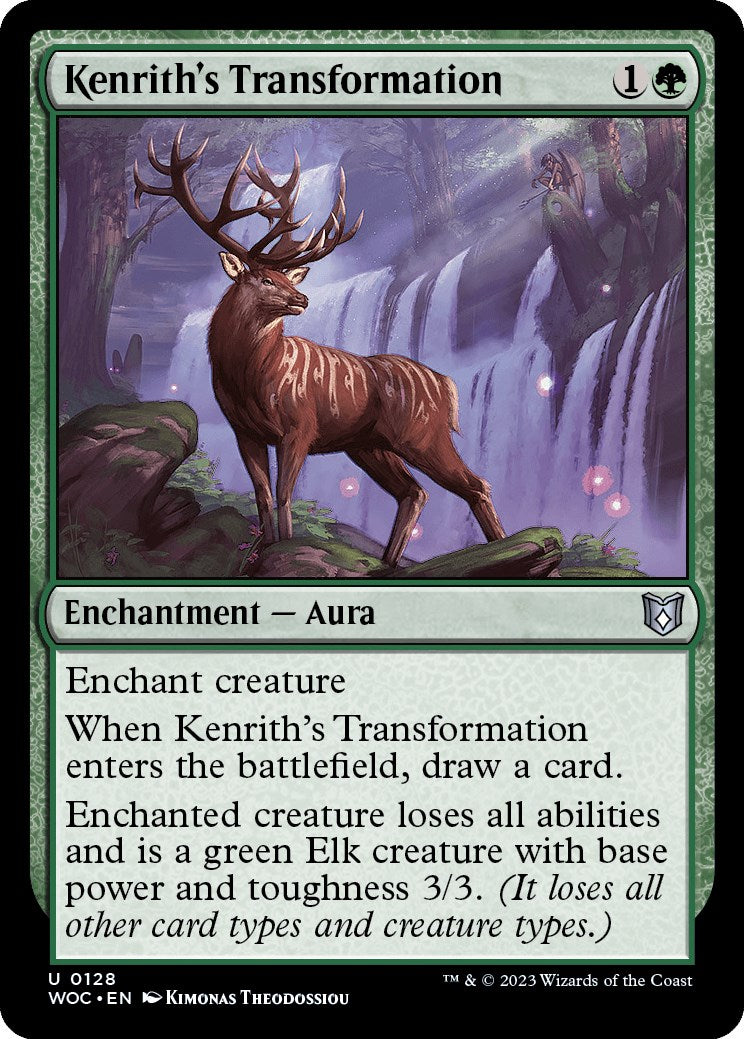 Kenrith's Transformation [Wilds of Eldraine Commander] | Cards and Coasters CA