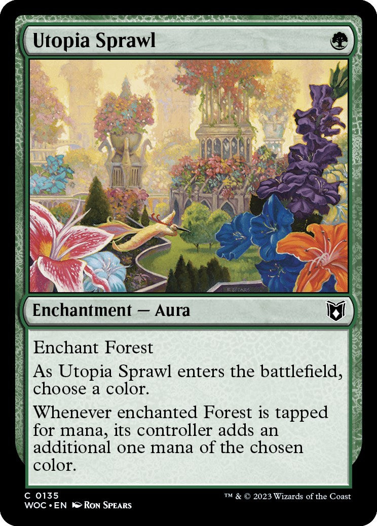 Utopia Sprawl [Wilds of Eldraine Commander] | Cards and Coasters CA