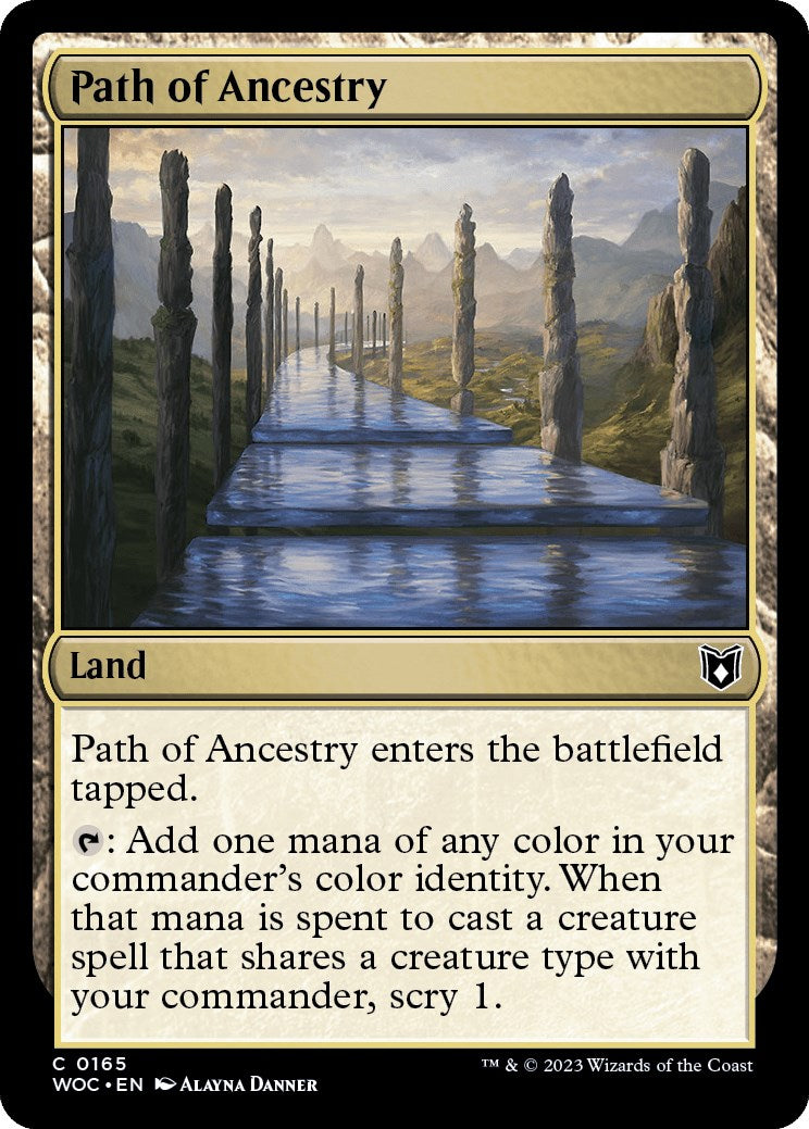 Path of Ancestry [Wilds of Eldraine Commander] | Cards and Coasters CA