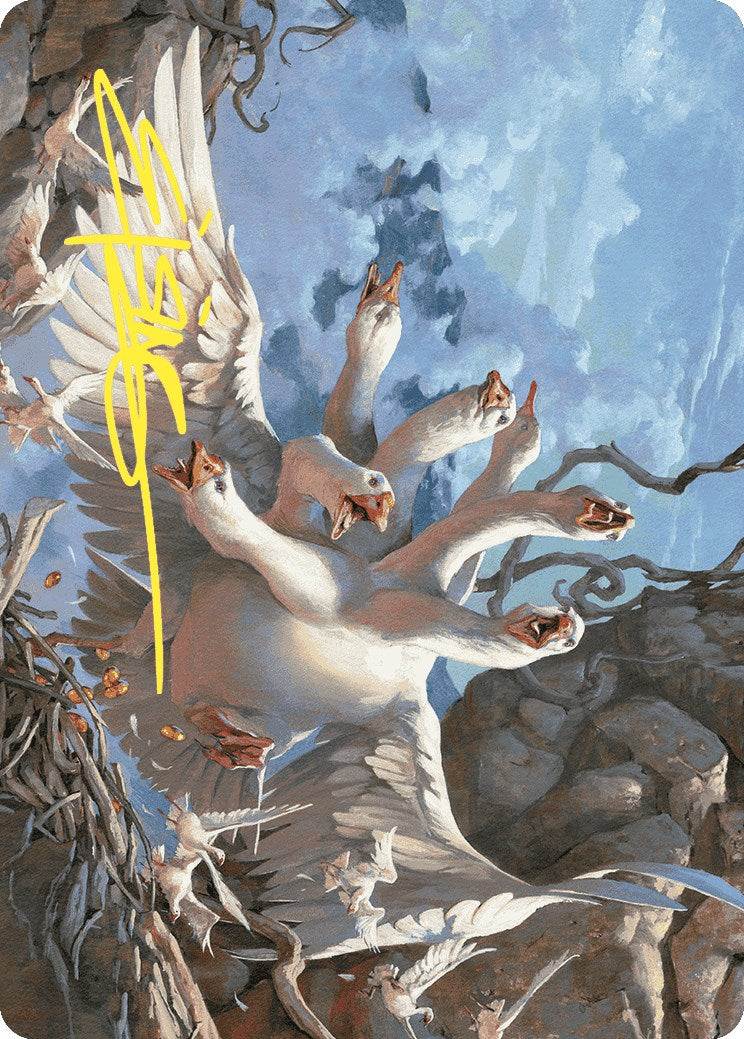 The Goose Mother Art Card (Gold-Stamped Signature) [Wilds of Eldraine Art Series] | Cards and Coasters CA