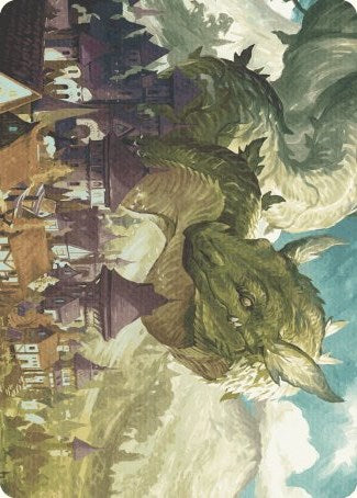Beanstalk Wurm Art Card [Wilds of Eldraine Art Series] | Cards and Coasters CA