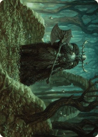 Mosswood Dreadknight Art Card [Wilds of Eldraine Art Series] | Cards and Coasters CA