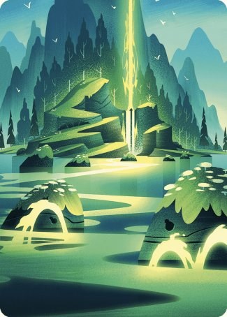 Leyline of Abundance Art Card [Wilds of Eldraine Art Series] | Cards and Coasters CA