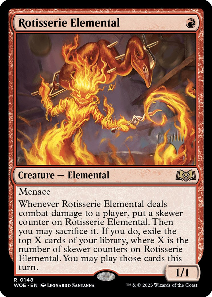 Rotisserie Elemental (Promo Pack) [Wilds of Eldraine Promos] | Cards and Coasters CA