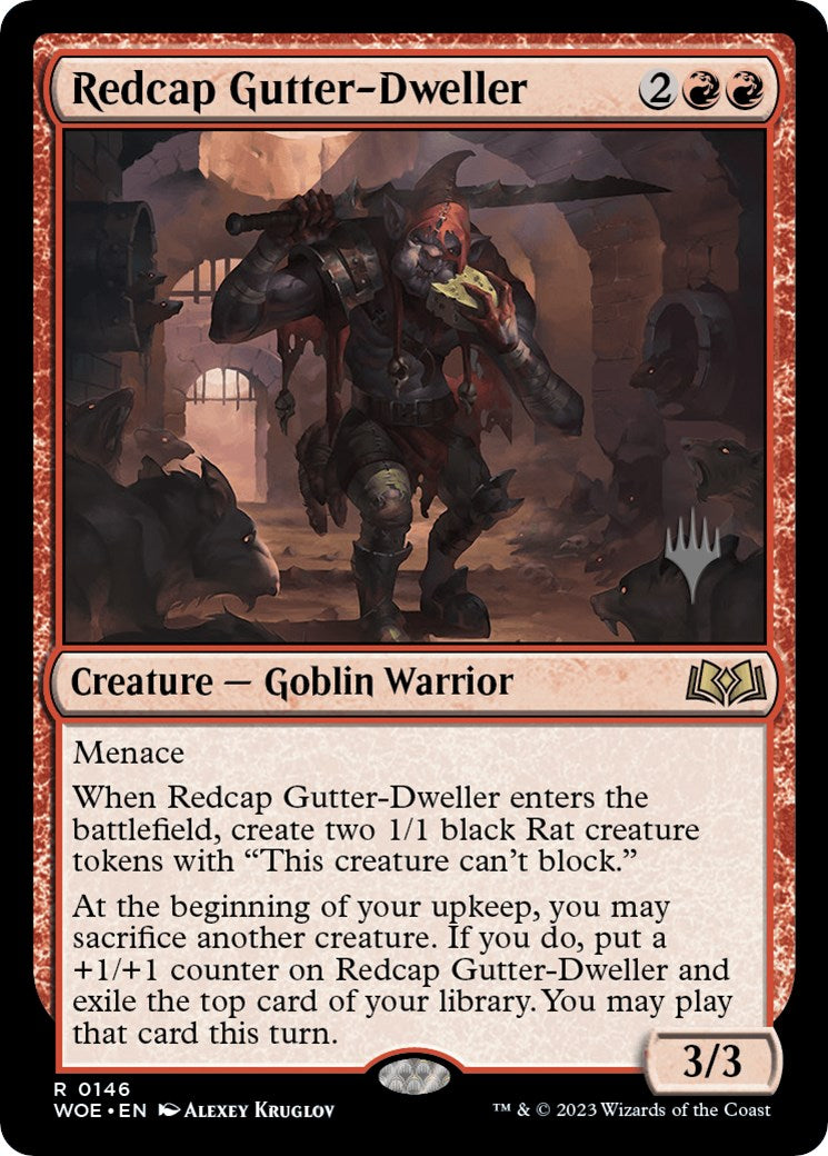 Redcap Gutter-Dweller (Promo Pack) [Wilds of Eldraine Promos] | Cards and Coasters CA