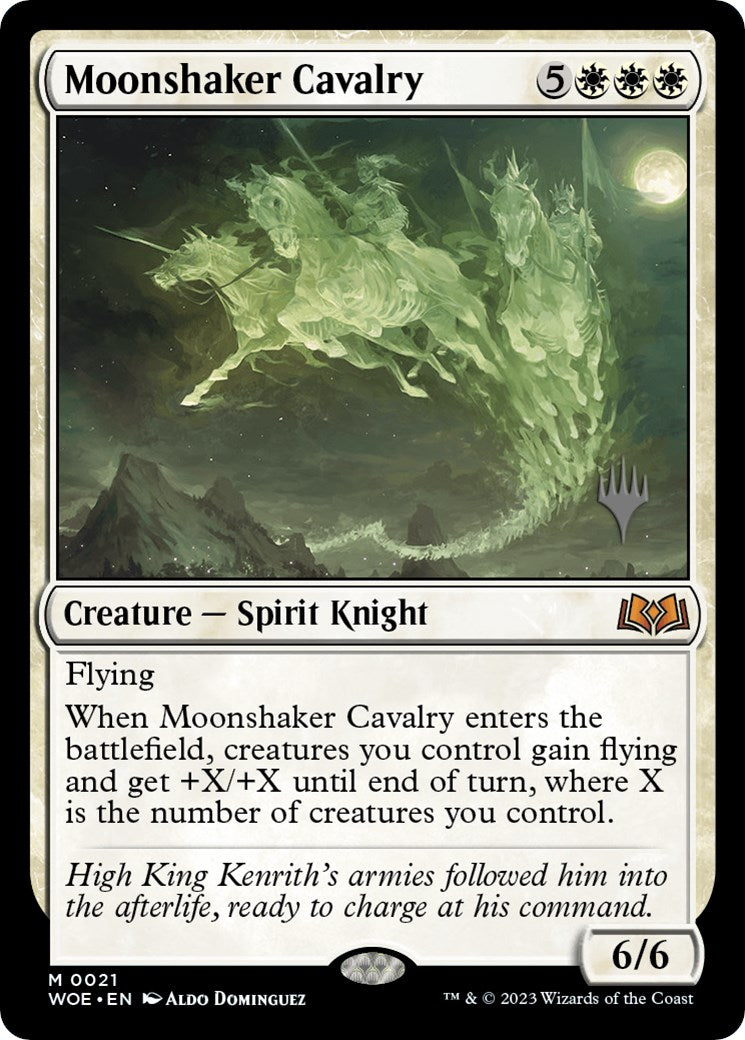 Moonshaker Cavalry (Promo Pack) [Wilds of Eldraine Promos] | Cards and Coasters CA