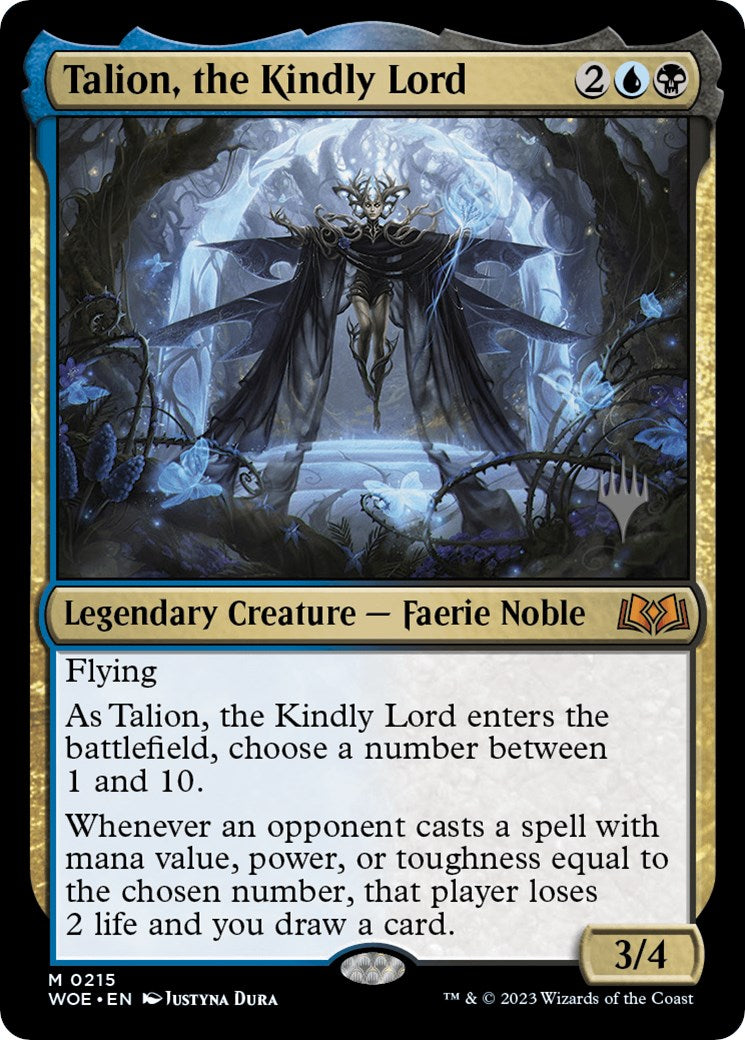 Talion, the Kindly Lord (Promo Pack) [Wilds of Eldraine Promos] | Cards and Coasters CA