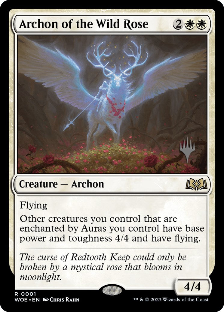 Archon of the Wild Rose (Promo Pack) [Wilds of Eldraine Promos] | Cards and Coasters CA
