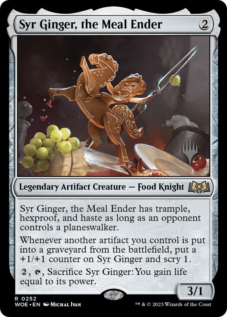 Syr Ginger, the Meal Ender (Promo Pack) [Wilds of Eldraine Promos] | Cards and Coasters CA