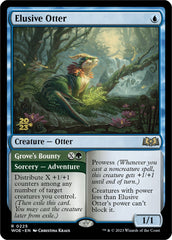 Elusive Otter // Grove's Bounty [Wilds of Eldraine Prerelease Promos] | Cards and Coasters CA