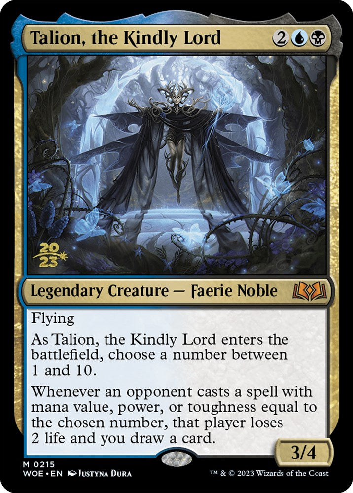 Talion, the Kindly Lord [Wilds of Eldraine Prerelease Promos] | Cards and Coasters CA