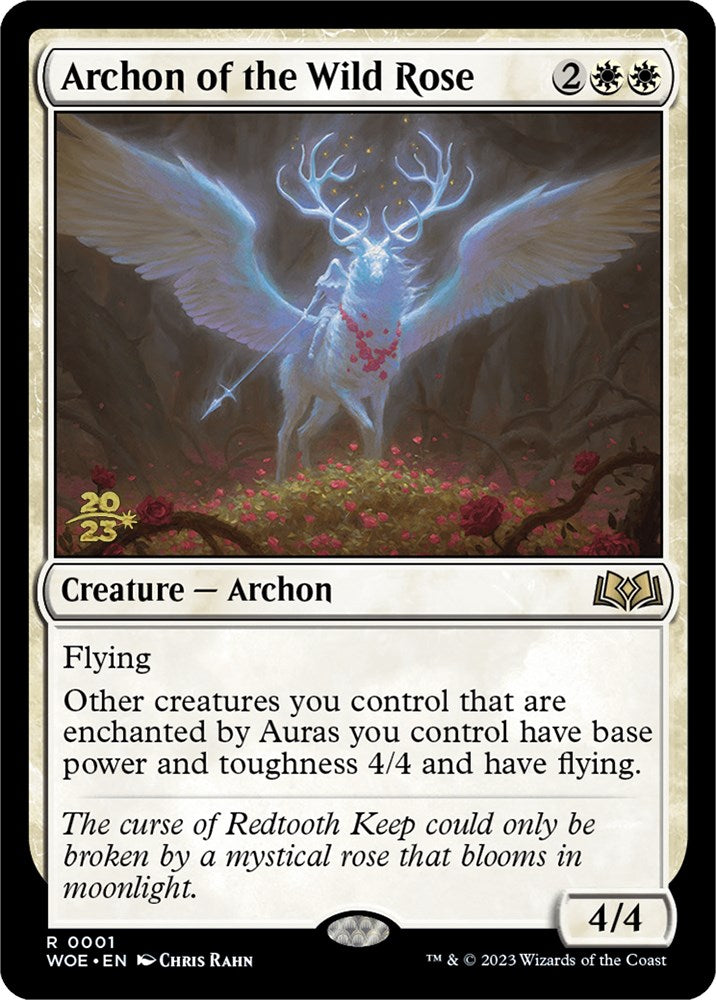 Archon of the Wild Rose [Wilds of Eldraine Prerelease Promos] | Cards and Coasters CA