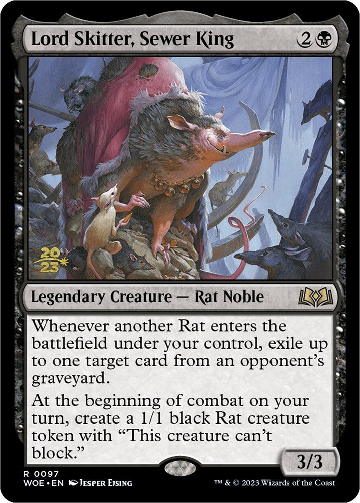 Lord Skitter, Sewer King [Wilds of Eldraine Prerelease Promos] | Cards and Coasters CA