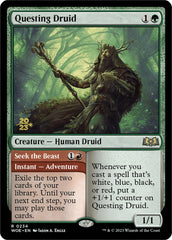 Questing Druid // Seek the Beast [Wilds of Eldraine Prerelease Promos] | Cards and Coasters CA