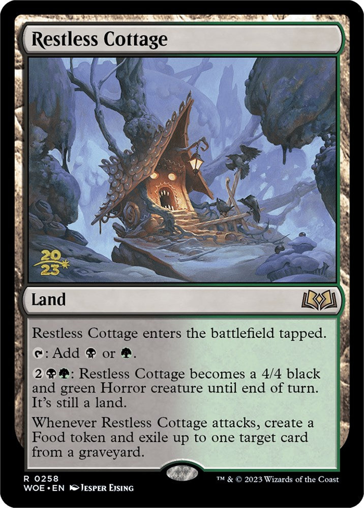 Restless Cottage [Wilds of Eldraine Prerelease Promos] | Cards and Coasters CA