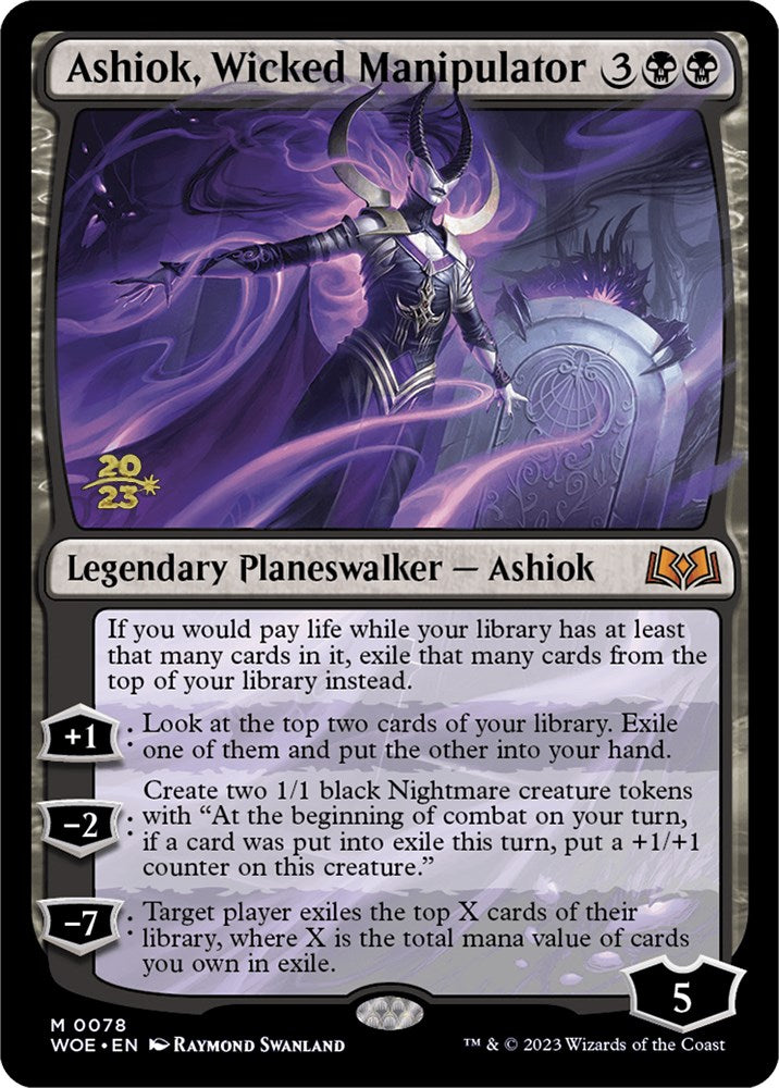 Ashiok, Wicked Manipulator [Wilds of Eldraine Prerelease Promos] | Cards and Coasters CA