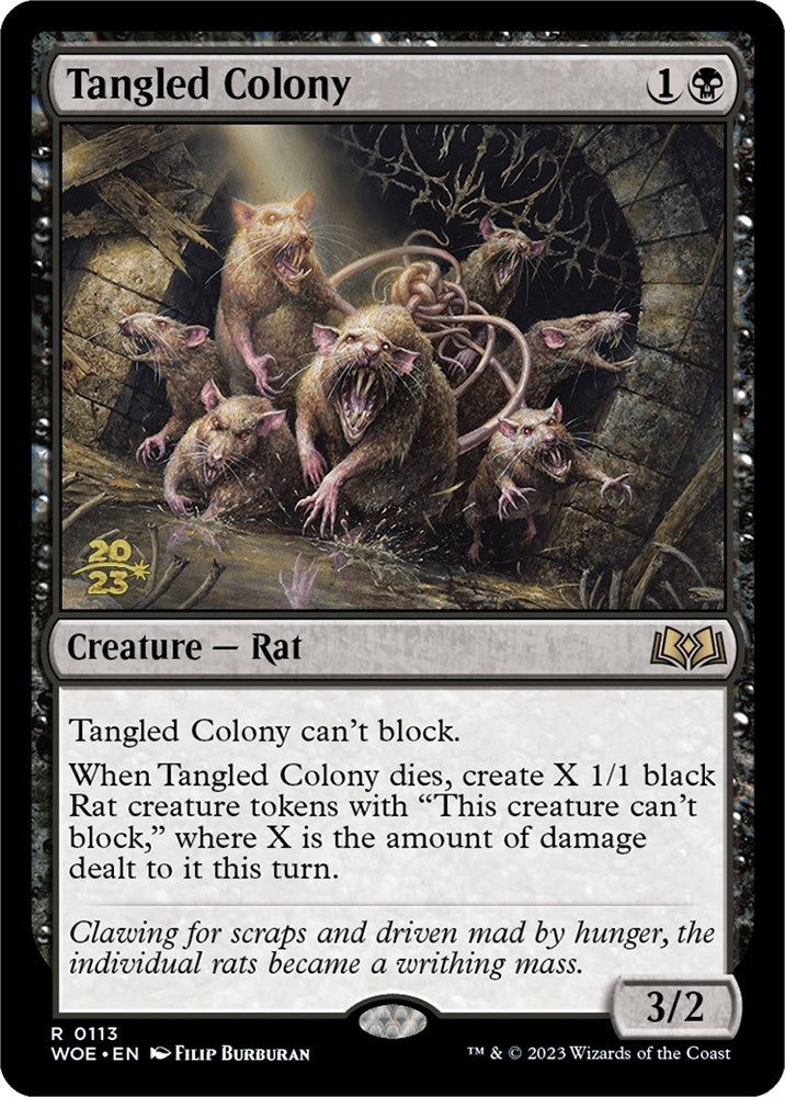 Tangled Colony [Wilds of Eldraine Prerelease Promos] | Cards and Coasters CA