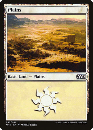 Plains (253) [Magic 2015] | Cards and Coasters CA