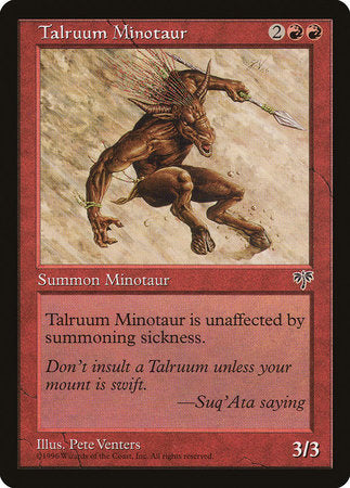 Talruum Minotaur [Mirage] | Cards and Coasters CA