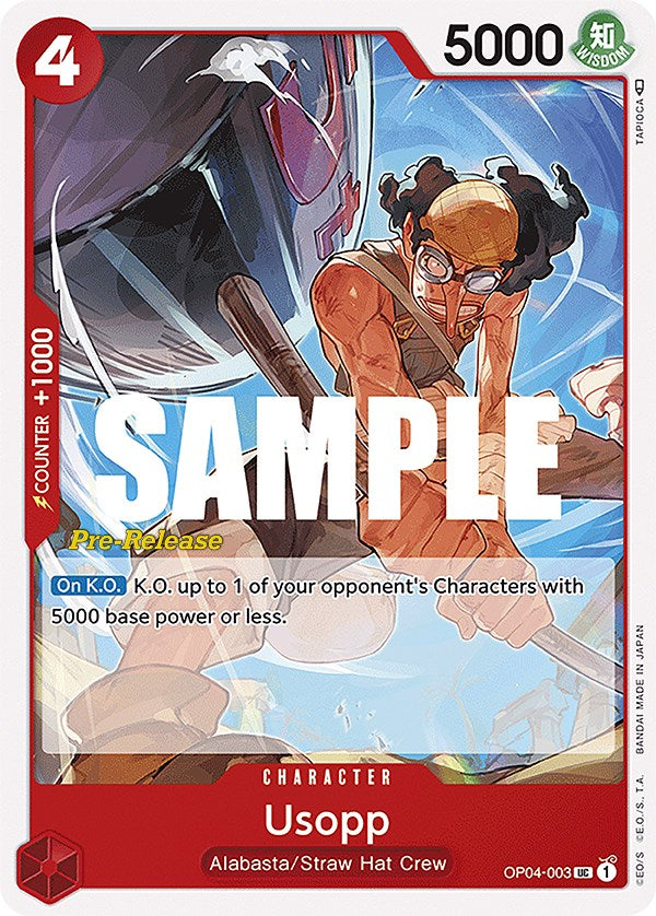 Usopp [Kingdoms of Intrigue Pre-Release Cards] | Cards and Coasters CA