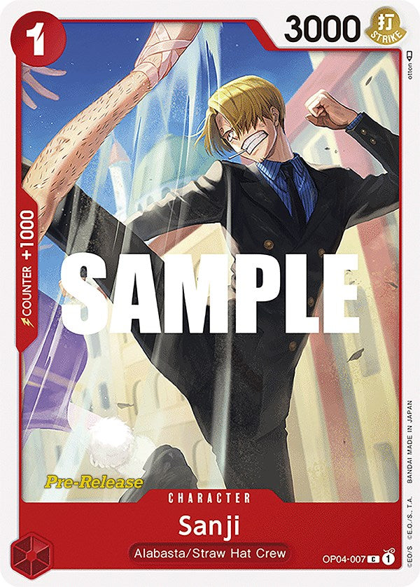 Sanji [Kingdoms of Intrigue Pre-Release Cards] | Cards and Coasters CA