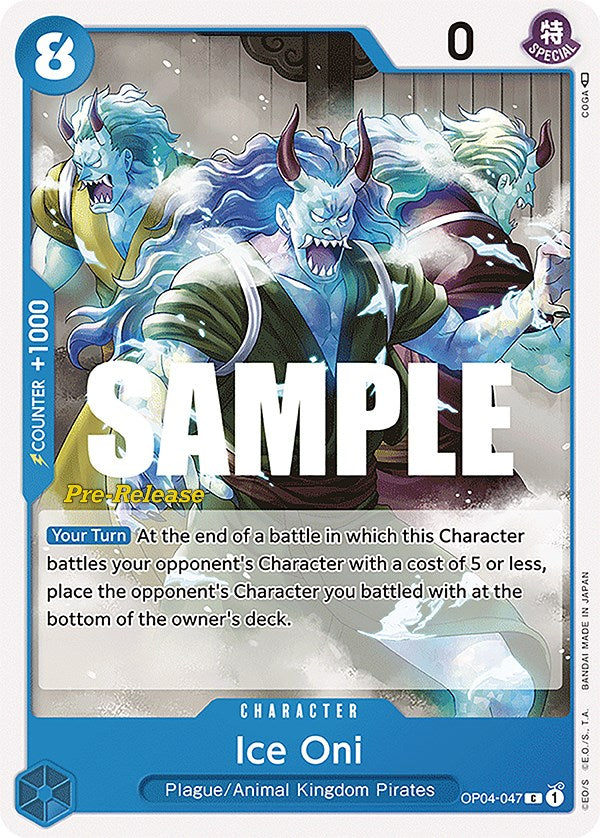 Ice Oni [Kingdoms of Intrigue Pre-Release Cards] | Cards and Coasters CA