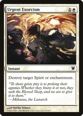 Urgent Exorcism [Innistrad] | Cards and Coasters CA