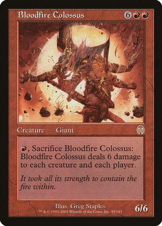 Bloodfire Colossus [Apocalypse] | Cards and Coasters CA