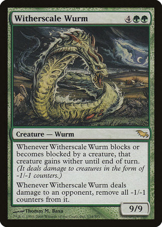 Witherscale Wurm [Shadowmoor] | Cards and Coasters CA