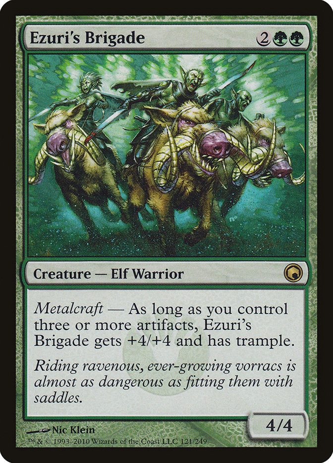 Ezuri's Brigade [Scars of Mirrodin] | Cards and Coasters CA