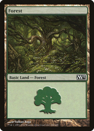 Forest (246) [Magic 2013] | Cards and Coasters CA