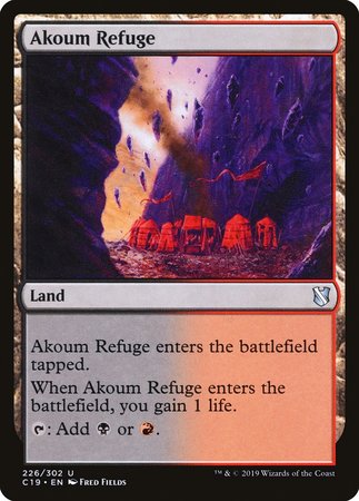 Akoum Refuge [Commander 2019] | Cards and Coasters CA