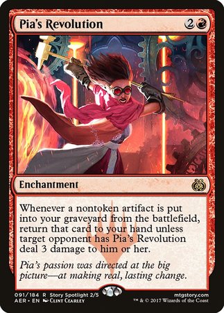 Pia's Revolution [Aether Revolt] | Cards and Coasters CA