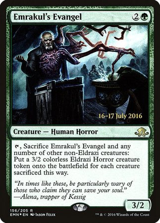 Emrakul's Evangel [Eldritch Moon Promos] | Cards and Coasters CA