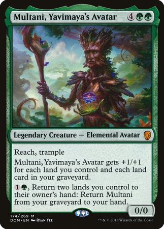 Multani, Yavimaya's Avatar [Dominaria] | Cards and Coasters CA