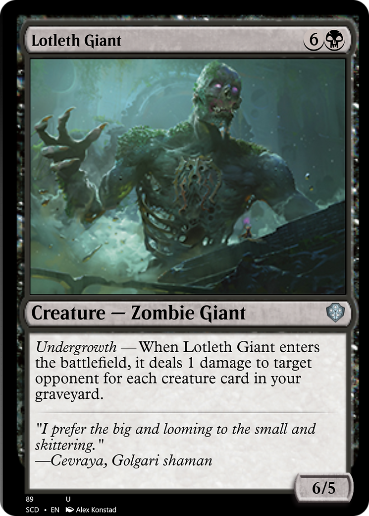 Lotleth Giant [Starter Commander Decks] | Cards and Coasters CA