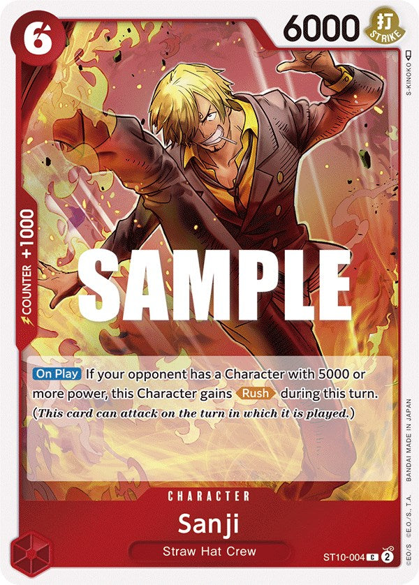 Sanji [Ultimate Deck - The Three Captains] | Cards and Coasters CA