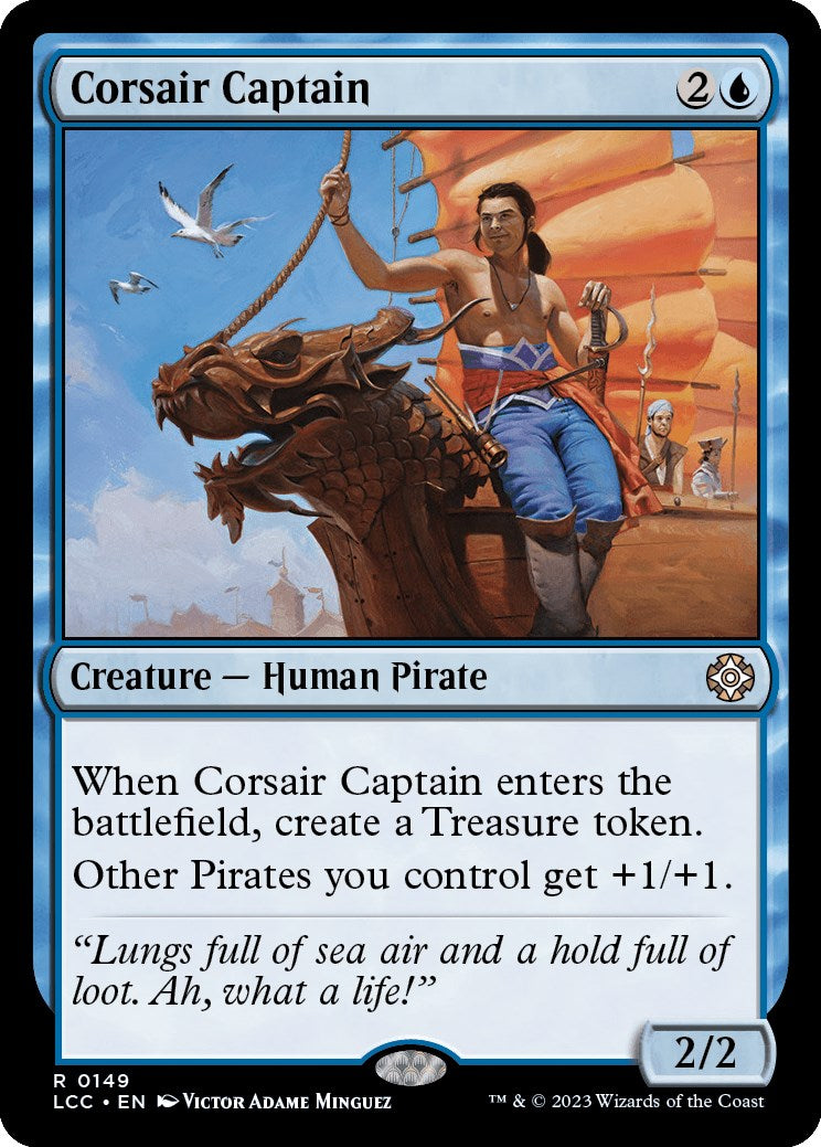 Corsair Captain [The Lost Caverns of Ixalan Commander] | Cards and Coasters CA