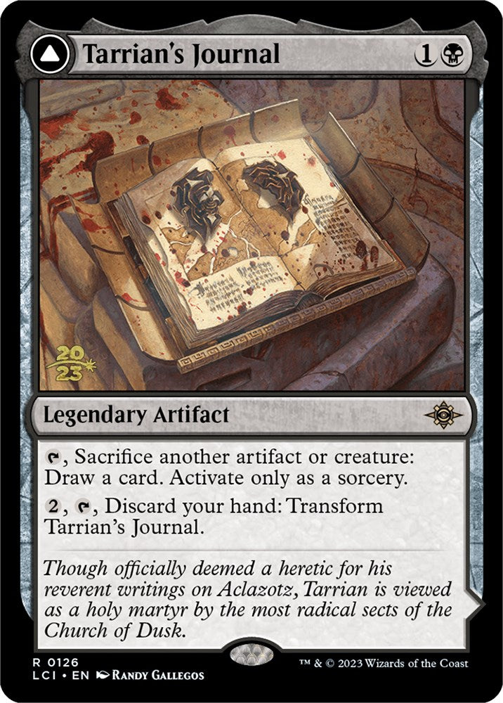 Tarrian's Journal // The Tomb of Aclazotz [The Lost Caverns of Ixalan Prerelease Cards] | Cards and Coasters CA