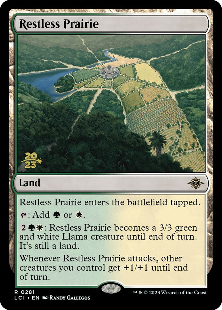 Restless Prairie [The Lost Caverns of Ixalan Prerelease Cards] | Cards and Coasters CA