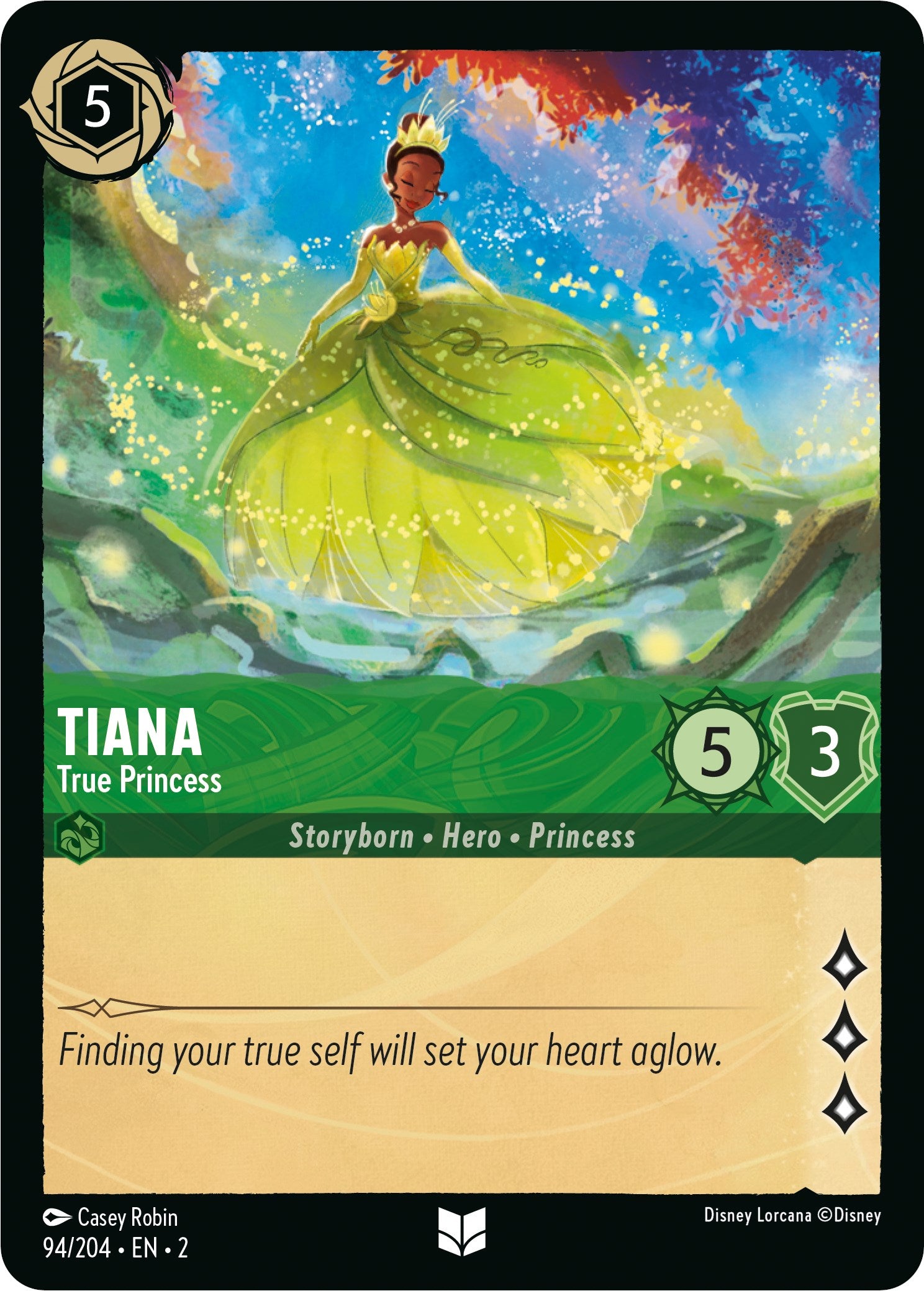 Tiana - True Princess (94/204) [Rise of the Floodborn] | Cards and Coasters CA