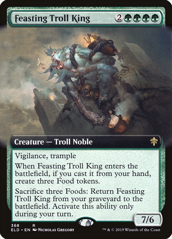 Feasting Troll King (Extended Art) [Throne of Eldraine] | Cards and Coasters CA