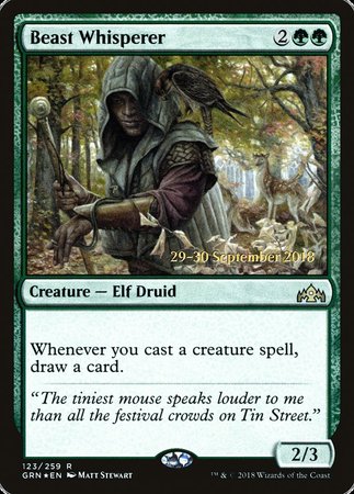 Beast Whisperer [Guilds of Ravnica Promos] | Cards and Coasters CA