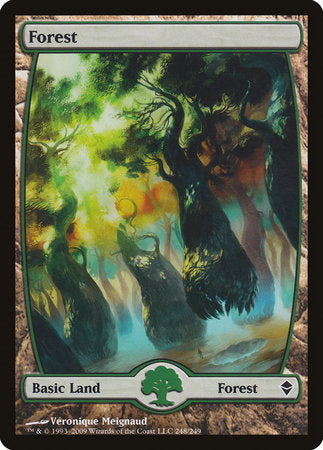 Forest (248) - Full Art [Zendikar] | Cards and Coasters CA