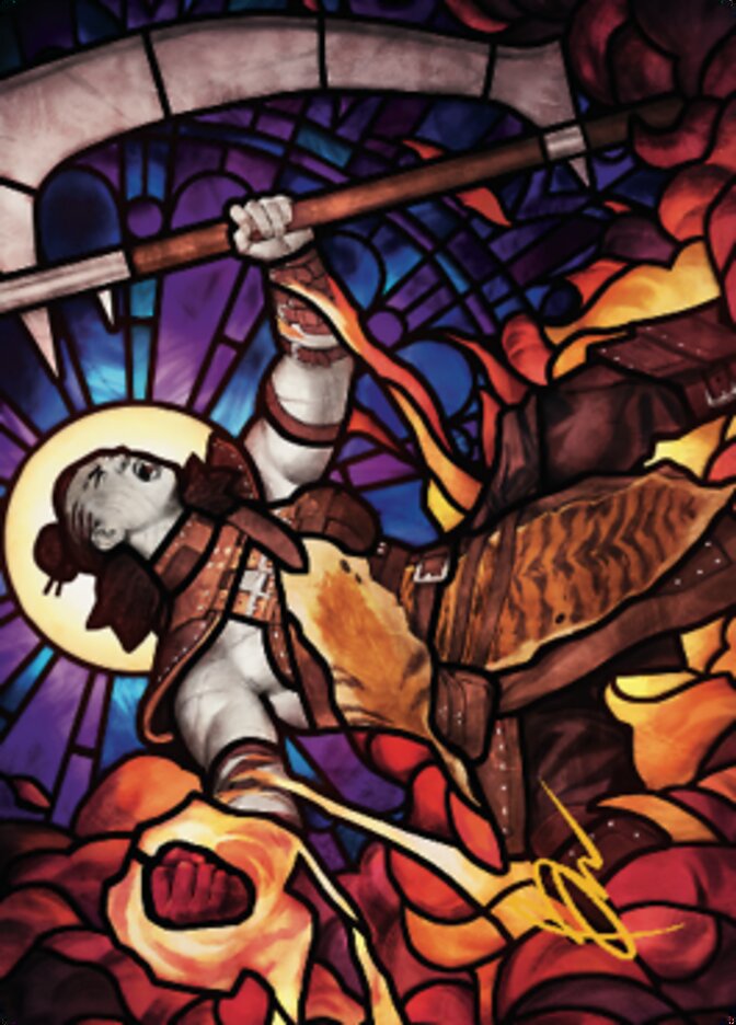 Garna, Bloodfist of Keld Art Card (Gold-Stamped Signature) [Dominaria United Art Series] | Cards and Coasters CA